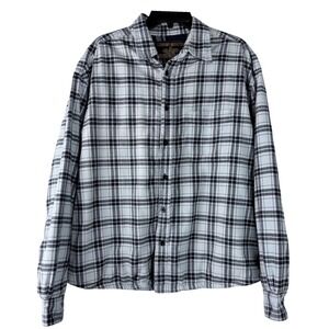 Comfort Outfitters‎ Mens Cotton XL Flannel Lined Plaid Shirt Jacket Long Sleeve